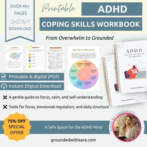 ADHD Coping Skills & Emotional Regulation Workbook