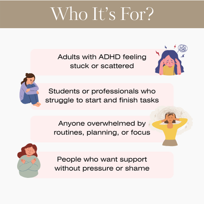 Executive Functioning for ADHD: A Gentle Guided Workbook