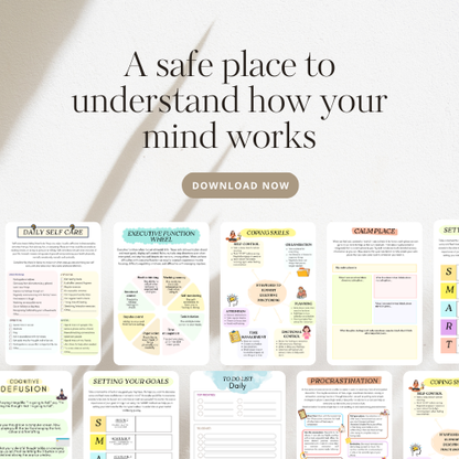 Executive Functioning for ADHD: A Gentle Guided Workbook